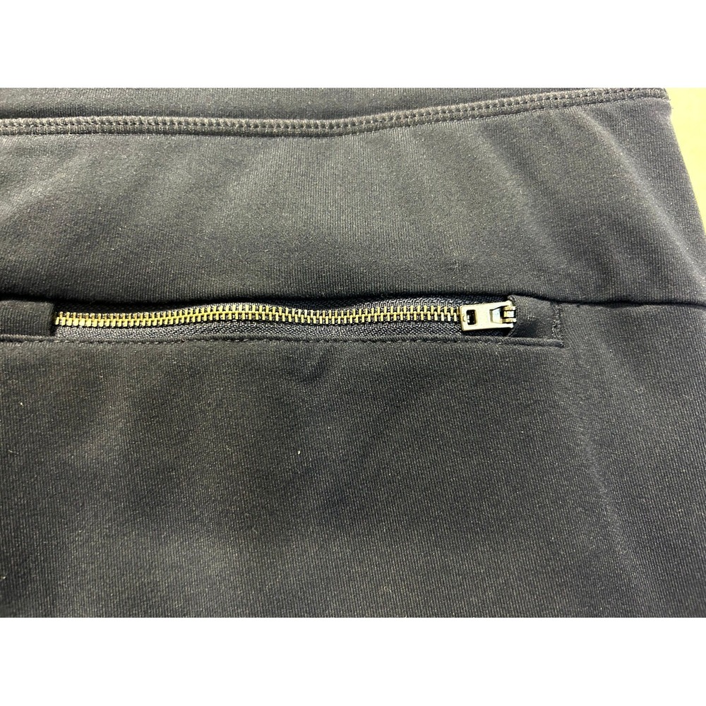 Athleta Modern Metro Shorts Nylon Blend Stretch Zip Pockets Navy Blue Women's XL - Picture 7 of 11